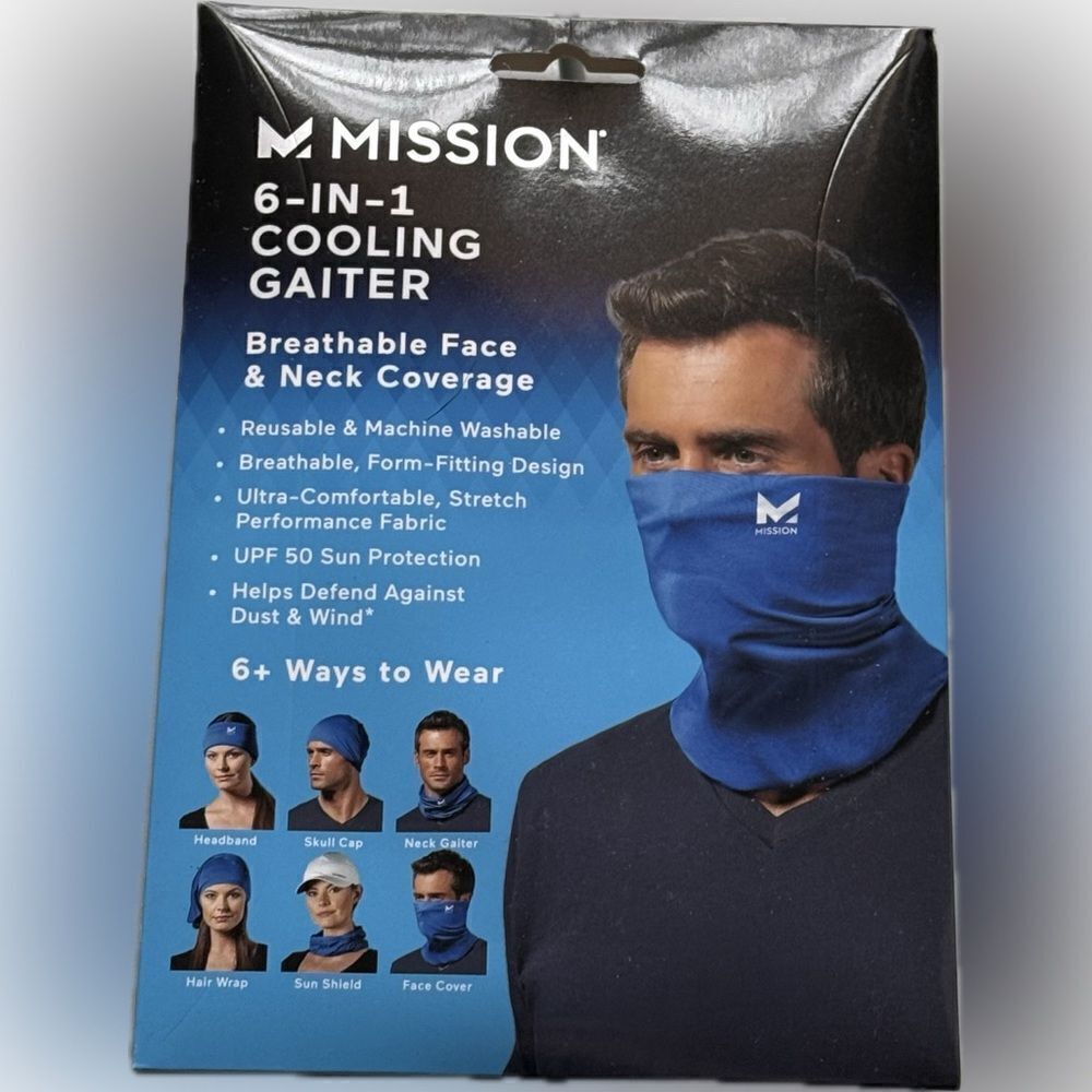Mission 6-in-1 cooling neck, gator new‎ in package